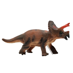 Фигурки животных - Интерактивная игрушка Bibi Toys Динозавр коричневый с гребнем (762206BT/2)