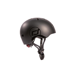 Защитное снаряжение - Шлем защитный Scoot and Ride черный с фонариком (SR-190605-BLACK)