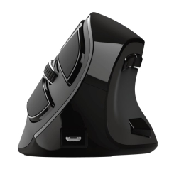 Клавіатура і миші - Мишка Trust Voxx Rechargeable Ergonomic WL чорний (23731_TRUST)