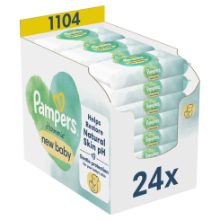 Антисептики і маски - Вологі серветки Pampers Harmonie new baby 24х46 шт (8006540815953)