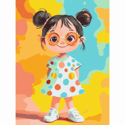 Товары для рисования - Картина по номерам Brushme Девочка-радуга 30х40 см (KBS0197) Товары для рисования - Картина по номерам Brushme Девочка-радуга 30х40 см (KBS0197)