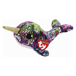 М'які тварини - М'яка іграшка TY Flippables Нарвал Калипсо 15 см (36675)