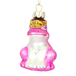 Аксесуари для свят - Ялинкова іграшка BonaDi Царівна-Жаба 7,5 см Рожевий (172-911) (MR62500)