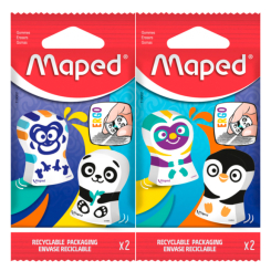 Набір гумок Maped Ergo fun multicolor 2 шт в асортименті (MP.119002 )