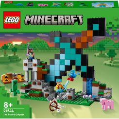 Конструктори LEGO - Конструктор Lego Minecraft Форпост із мечем (21244)
