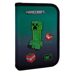 Пенали та гаманці - Пенал Yes HP-04 Minecraft icons одинарний з двома клапанами (533633)