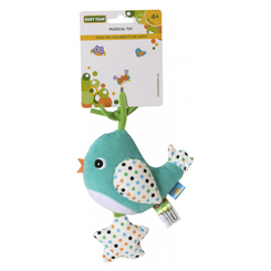 Подвески для кроватки и коляски - Игрушка-подвеска Baby Team Птичка голубая музыкальная (8543/1)