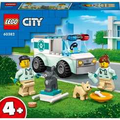 Конструкторы LEGO - Конструктор LEGO City Фургон ветеринарной скорой помощи (60382)