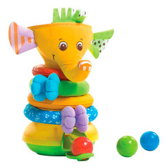 Развивающие игрушки - Развивающая игрушка Пирамидка Радужный слоник Tiny Love (1502106830)