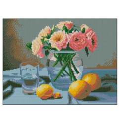 Мозаїка - Алмазна картина Strateg Квітковий натюрморт (4823113898267)