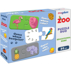 Настільні ігри - Дитяча настільна гра "Парочки Зоопарк" Magdum ME5032-11 EN (29261)