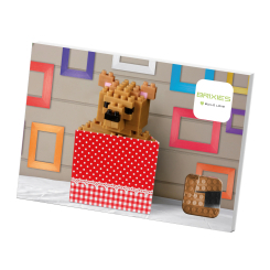 Конструктори з унікальними деталями - Конструктор BRIXIES Листівка Ведмедик Тедді 59 деталей (220.024)