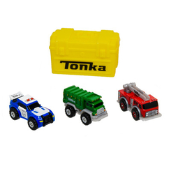 Транспорт и спецтехника - Набор микро машинок Tonka Городской транспорт металлический (06057)