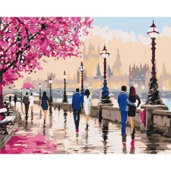 Товари для малювання - Картина за номерами Brushme Прогулянка романтичним Лондоном (BS52784)