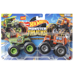 Автомоделі - Ігровий набір Hot Wheels Monster Trucks Позашляховики Gotta Dump vs Will trash it all (FYJ64/HWN52)