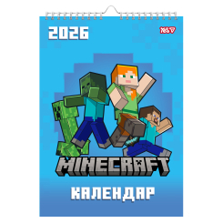 Скретч-карты и постеры - Календарь-планер Yes Minecraft 2026 год А3 (270270)