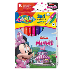 Канцтовары - Фломастеры Colorino Disney Минни Маус 10 цветов двусторонние (90669PTR) (566537)