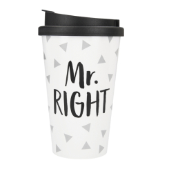Чашки, склянки - Склянка Top Model Mr. Right 350 мл з кришкою (042180/23)