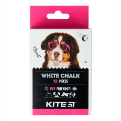 Канцтовари - Крейда біла кругла Kite Dogs 12 шт (K22-079-12)