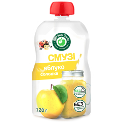 Солодощі - Пюре фруктове Garden Gadz Смузі яблуко солодке (4820240850427)
