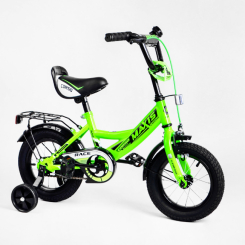 Велосипеди - Дитячий велосипед CORSO Maxis 12 з багажником Green (113866)