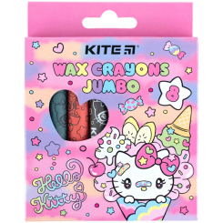 Канцтовары - Мел восковой Kite Jumbo Hello Kitty 8 цветов (HK24-076)