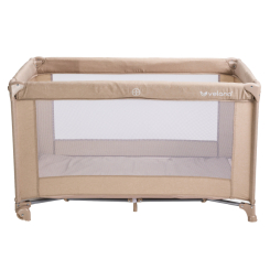 Манежи - Кроватка-манеж Velano Flexi beige (46157)