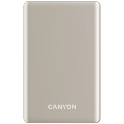 Павербанки - Портативная батарея Canyon power bank OnPower 505 slim Magnetic 5000 mAh PD20W Beige (CNS-CPB505BE)