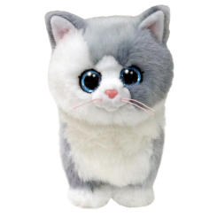 М'які тварини - М'яка іграшка TY Beanie Babies Сіра кішка Фурлі 15 см (37411)
