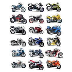 Транспорт і спецтехніка - Maisto Моделі мотоциклів Honda Suzuki Kawasaki в асорт (39300-01)
