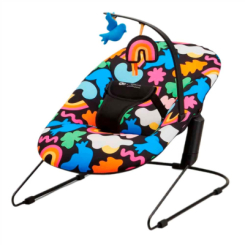 Крісла-качалки - Шезлонг-гойдалка Kinderkraft Calmee Happy Shapes (KBCALM00HAP0000)