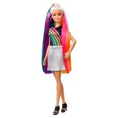Модельні ляльки - Лялька Barbie Веселкова і блискуча (FXN96)