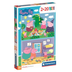 Пазли - Пазл Clementoni Peppa Pig 2 по 20 елементів (24778) Пазли - Пазл Clementoni Peppa Pig 2 по 20 елементів (24778)