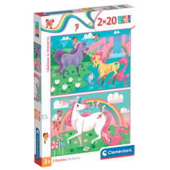 Пазли - Пазл Clementoni I believe in unicorns 2 в 1 (24754) Пазли - Пазл Clementoni I believe in unicorns 2 в 1 (24754)