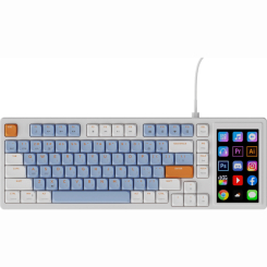 Клавиатура и мыши - ​Клавиатура Ajazz Red Switch White Blue Orange-RGB-Wired (AKP815-R-WBO)