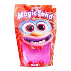 Антистресс игрушки - ​Кинетический песок Strateg Magic sand розовый 350 грамм (39402-8)