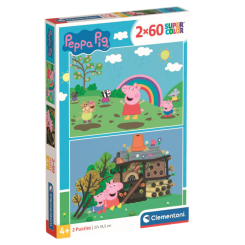 Пазли - Пазл Clementoni Peppa Pig 2 по 60 елементів (21622)