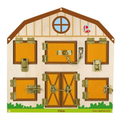 Развивающие игрушки - Бизиборд Viga Toys Домик на ферме (51627FSC)