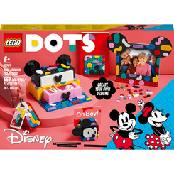Наборы для творчества - Конструктор LEGO DOTs Коробка «Снова в школу» с Микки и Минни Маусами (41964)