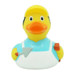 Іграшки для ванни - Каченя гумове LiLaLu FunnyDucks Будівельник L1941
