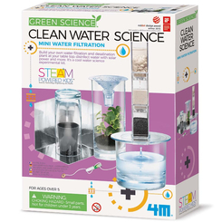 Наукові ігри, фокуси та досліди - Набір для досліджень 4M Green science Фільтр для води (00-03281)