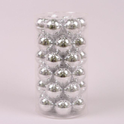 Аксесуари для свят - Кульки скляні Flora D-3,8 см. 36 шт(44609) (MR35711)
