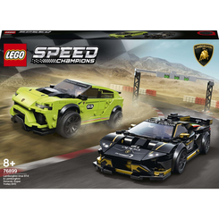 Конструкторы LEGO - Конструктор LEGO Speed Champions Lamborghini Urus ST-X & Lamborghini Huracán Super Trofeo EVO (76899)