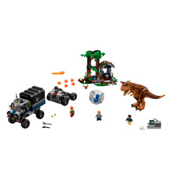 Конструктори LEGO - Конструктор LEGO Jurassic world Втеча від карнотавра у гіросфері (75929)