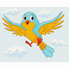 Товари для малювання - Картина за номерами Brushme Пташка українка (BS53153)