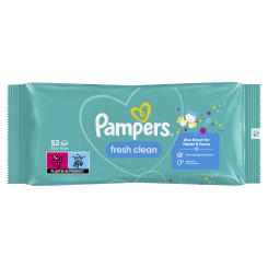 Товары по уходу - Влажные салфетки Pampers Fresh clean 52 шт (8001841041360)