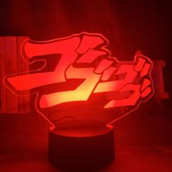 Ночники, проекторы - Настольный светильник-ночник Fan Girl Logo ДжоДжо - JoJo's Bizarre 16 цветов USB (17100)