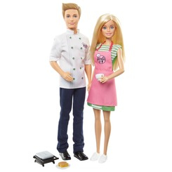 Ляльки -  Набір Barbie Кен і Барбі повари (FHP64)