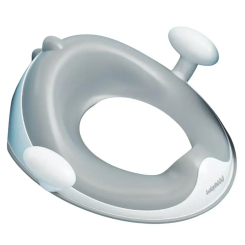 Товары по уходу - Накладка на унитаз Динозаврик с полиуретановым кольцом Babyhood серая (BH-127G)