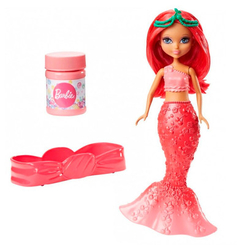 Маленькие куклы - Кукла Русалочка Сказочные пузырьки с Дримтопии Barbie красная (DVM97/DVN00)